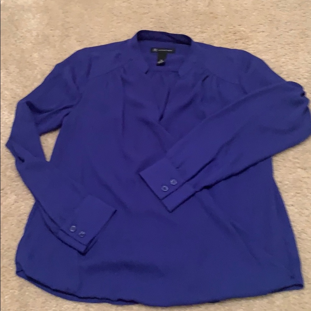 NWOT INC Faux wrap blouse size 6